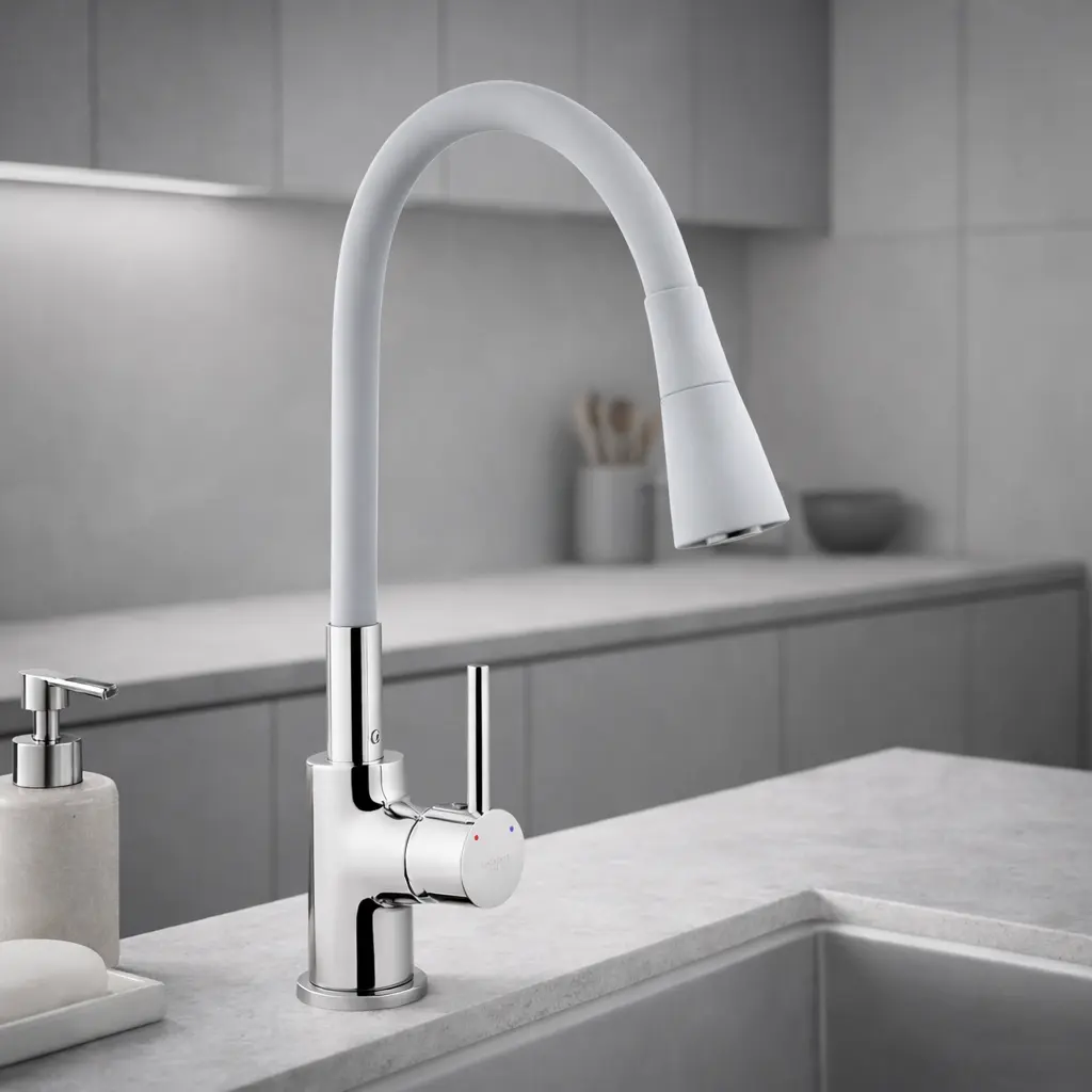 Змішувач для кухні гнучкий гусак Kroner KRP Küche - C031GRA